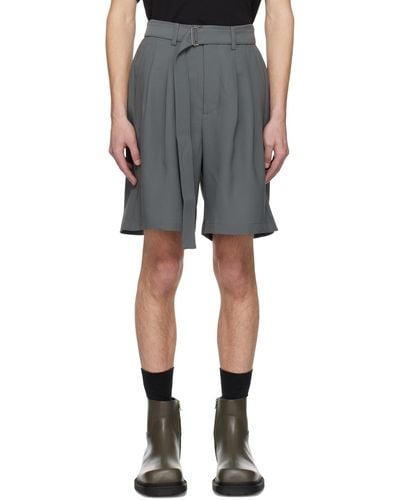 Attachment Belted Shorts - Black