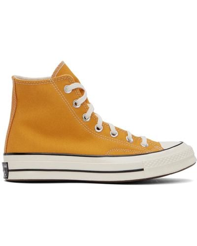Converse Yellow Chuck 70 Trainers - Black