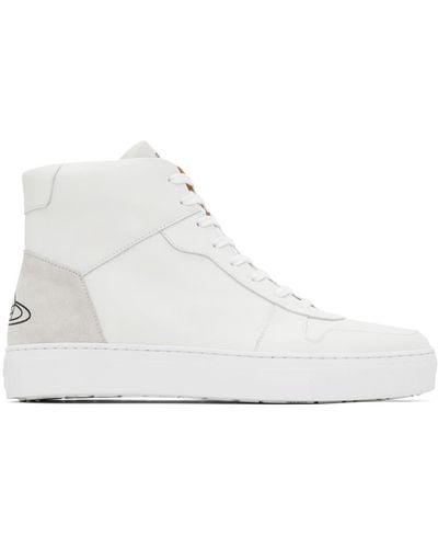 Vivienne Westwood White Classic Trainers - Black
