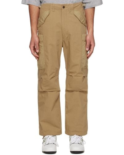 Nanamica Tan Pocket Cargo Trousers - Natural