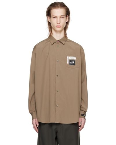 Undercover Taupe Patch Shirt - Multicolor