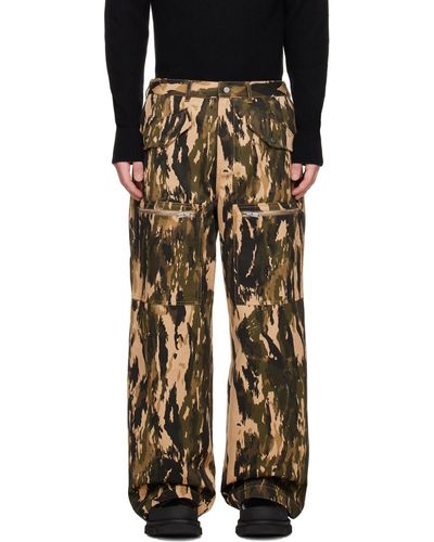 Dion Lee Multicolored Slouchy Pocket Cargo Pants - Black