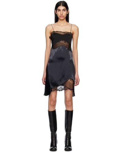 Victoria Beckham Black Lace Minidress