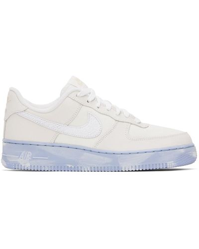 Nike Off-white & Blue Air Force 1 '07 Lv8 Emb Sneakers - Black