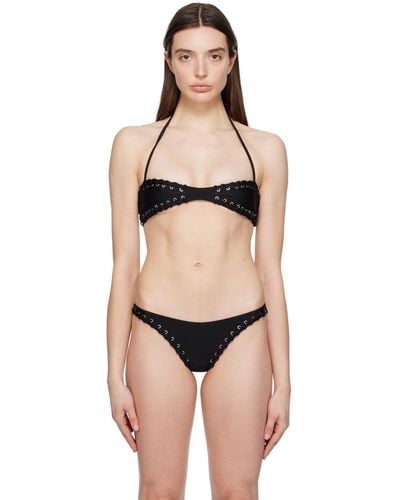 Miaou Rio Bikini Top - Black