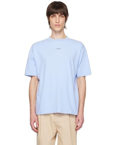 Drole de Monsieur ブルー Le T-shirt Slogan Classique Tシャツ