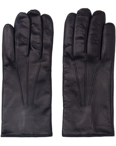 Paul Smith Navy Signature Stripe Gloves - Black