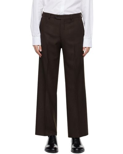 Husbands Creased Trousers - Black