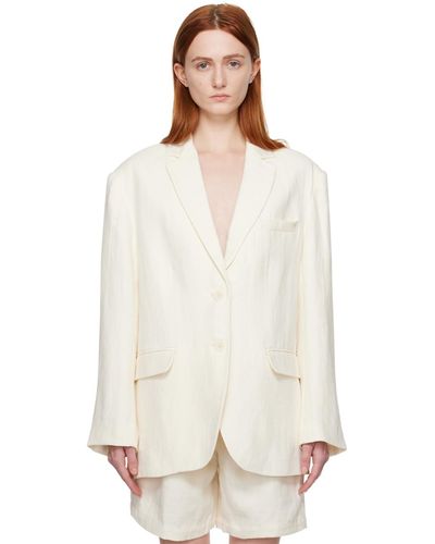 Anine Bing Quinn Blazer - White