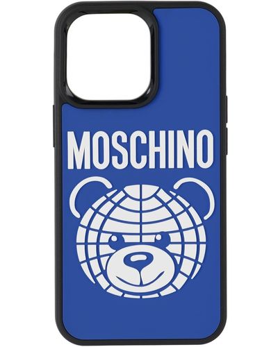 Moschino Teddy Iphone 13 Pro Case - Blue