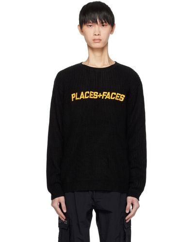 PLACES+FACES Places+faces Anniversary セーター - ブラック