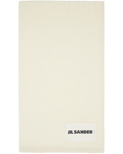 Jil Sander Off- Rolled Scarf - Natural