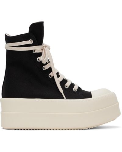 Rick Owens Men Mega Bumper Sneakers - Black