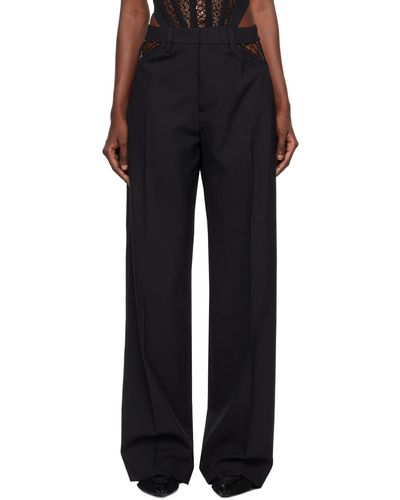 Dion Lee Picot Trousers - Black
