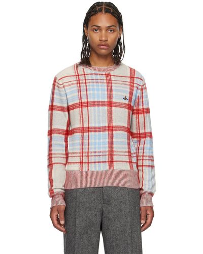 Vivienne Westwood Red & Blue Check Sweater