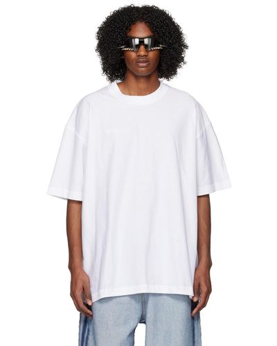 Vetements T-shirt blanc à coutures visibles
