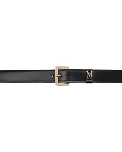 Max Mara Black Hardware Belt