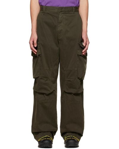 Moncler Oversized Cargo Trousers - Green