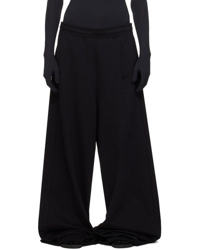 Vetements Cut Up Big Joggers - Black