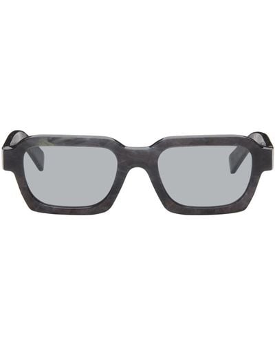 Retrosuperfuture Lunettes de soleil caro grises - Noir