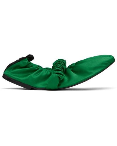 Ganni Ballet Flats Fabric Vivid - Green