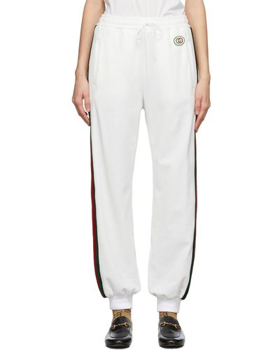Gucci Off-white Cotton Web Lounge Trousers