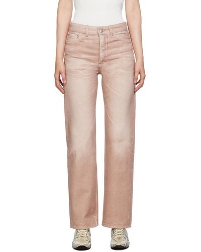 Our Legacy Pink Linear Cut Jeans - Multicolor