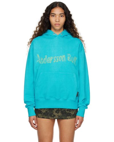 ANDERSSON BELL Embroide Hoodie - Blue