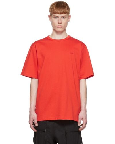 Juun.J T-shirt rouge en coton