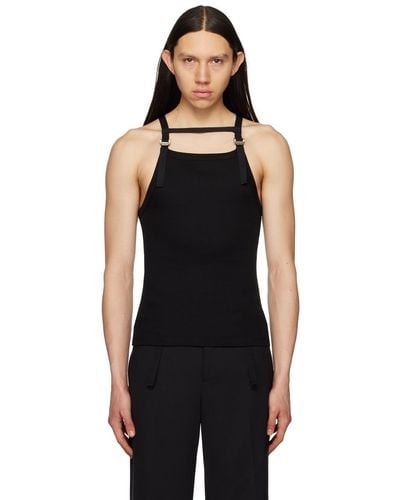 Dion Lee Safety Harness Tank Top - Black