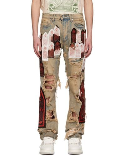 Who Decides War Sangre Patch Jeans - Multicolour