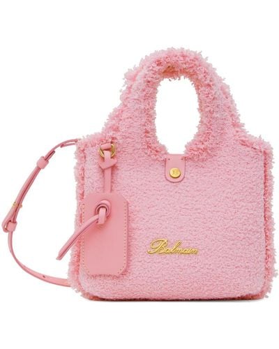 Balmain Mini B-army Grocery Bag - Pink