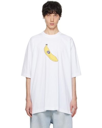 Vetements ホワイト Banana Tシャツ