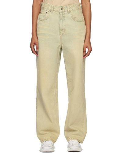 we11done Wide-leg Jeans - Natural
