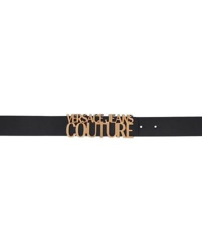 Versace Leather Belt - Black