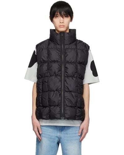 A PERSONAL NOTE 73 Quilted Down Vest - Black