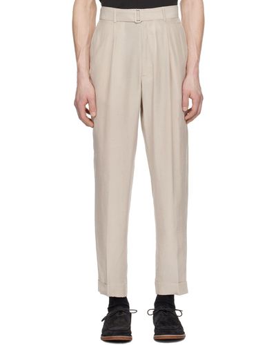 Officine Generale Hugo Trousers - Natural