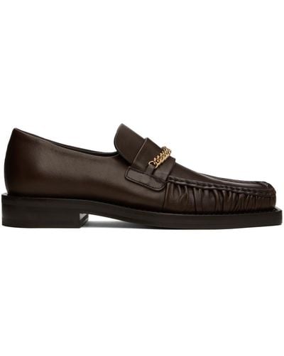 Martine Rose Square Toe Loafers - Black