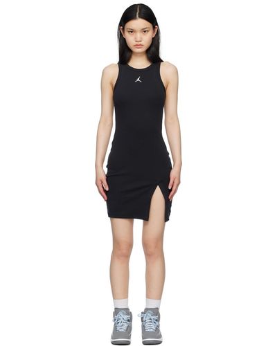 Nike Robe courte noire à logo brodé