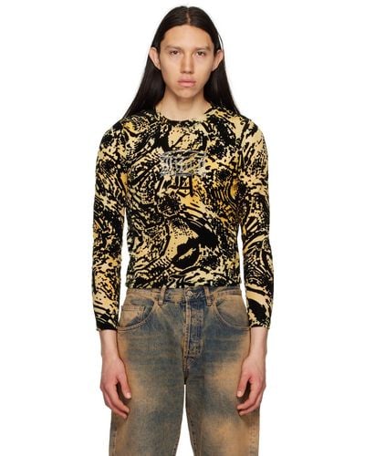 Aries Juicy Couture Edition Graphic Long Sleeve T-shirt - Black