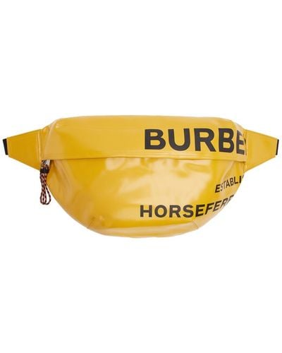 Burberry Ssense Exclusive Yellow Horseferry Sonny Bum Bag