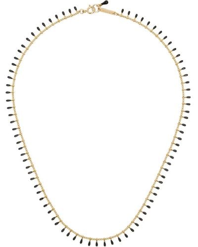 Isabel Marant Gold & Black Casablanca Necklace - Metallic