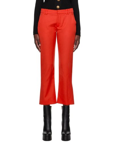 Balmain Fla Pants - Red