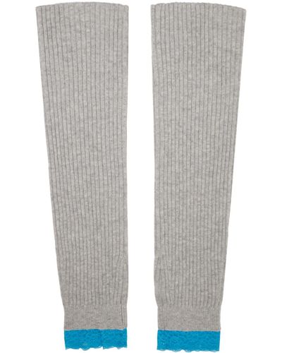 ANDERSSON BELL Ribbed Leg Warmers - Grey