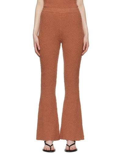 Helmut Lang Ssense Exclusive Brown Lounge Trousers