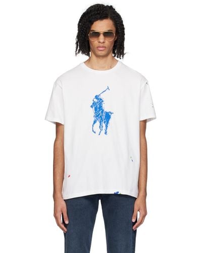 Polo Ralph Lauren ホワイト Big Pony Tシャツ