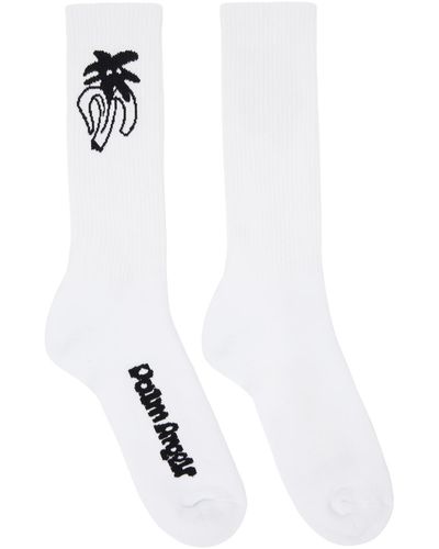 Palm Angels Chaussettes jimmy blanches