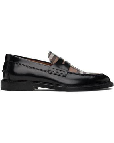 Burberry Vintage Check Loafers - Black