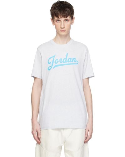Nike Gray Jordan Flight Mvp T-shirt - White