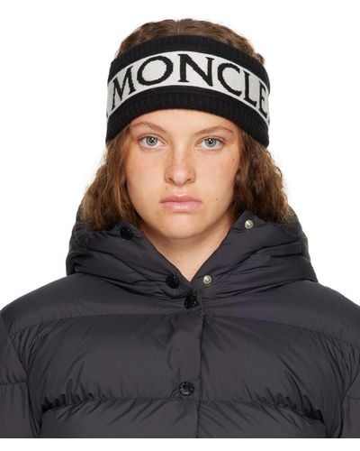 Moncler Jacquard Headband - Black
